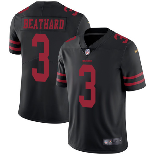San Francisco 49ers Limited Black Men C. J. Beathard Alternate NFL Jersey #3 Vapor Untouchable->san francisco 49ers->NFL Jersey